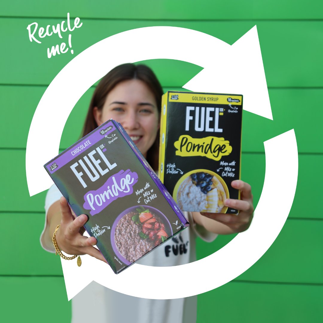 Fuelling your mornings with our convenient porridge sachets!🌅 Did you know our Porridge Sachets are recyclable?♻️ Both the sachets and cartons can be recycled💜