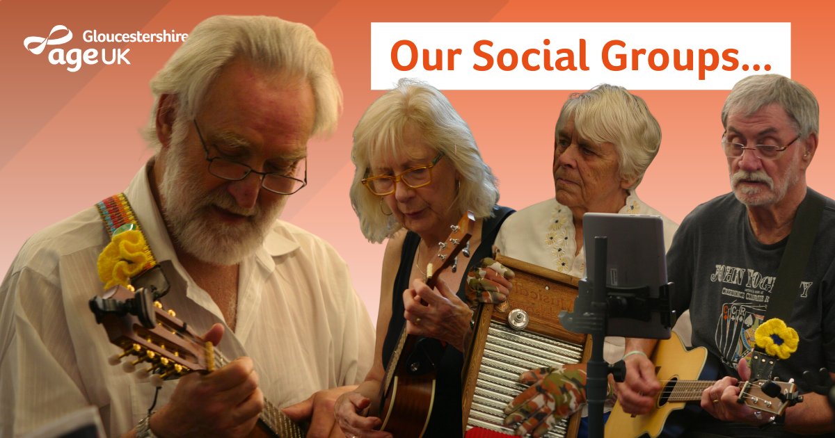 📢Did you know that our Ukulele Group meet at Gloucester Library every Friday from 10:30 - 12:00? 🎼 Whether you're a beginner or a seasoned player, our group is all about sharing the joy of music! 🎶 So why not pop along! Visit ageuk.org.uk/gloucestershir… to find out more! 🔗