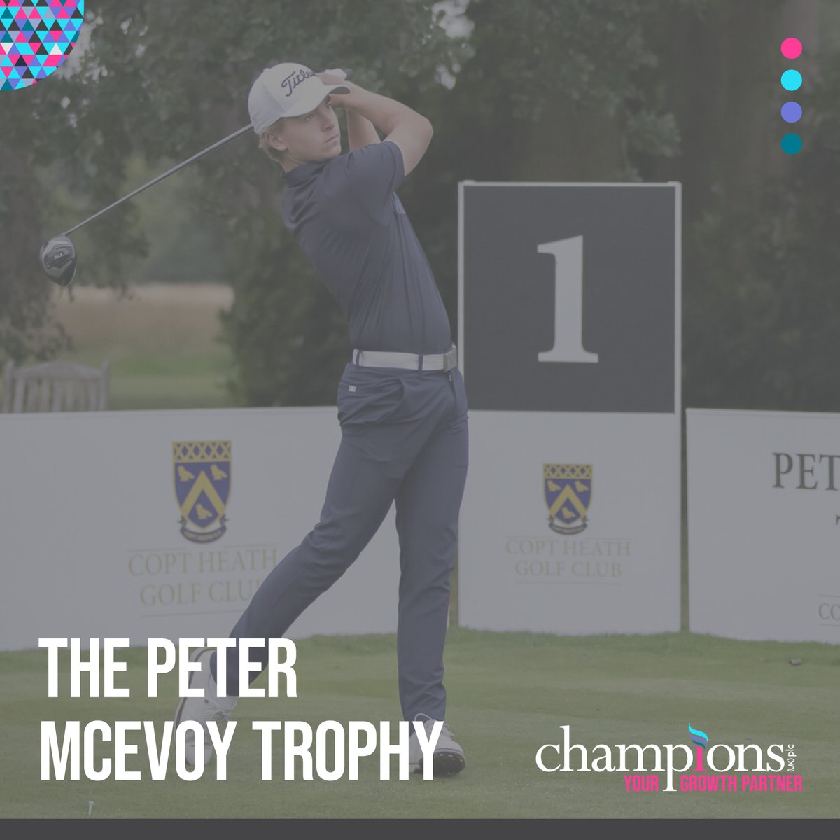 We're five days away from the beginning of one of the most prestigious amateur golf events in the UK: The Peter McEvoy Trophy. The tournament takes place over April 10th - 11th at @CoptHeathGC in Solihull. Visit their page to find out more: bit.ly/3PNWjNG #Golf #UK