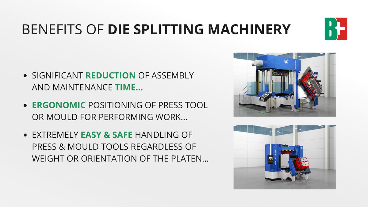 EASY TO USE - ERGONOMIC - REDUCED MAINTENANCE TIME All of these are synonymous with the range of die-splitting equipment from Millutensil, available exclusively in the UK and Ireland from Bruderer UK! For more info, contact us at mail@bruderer.com #Bruderer #Ukmanufacturing