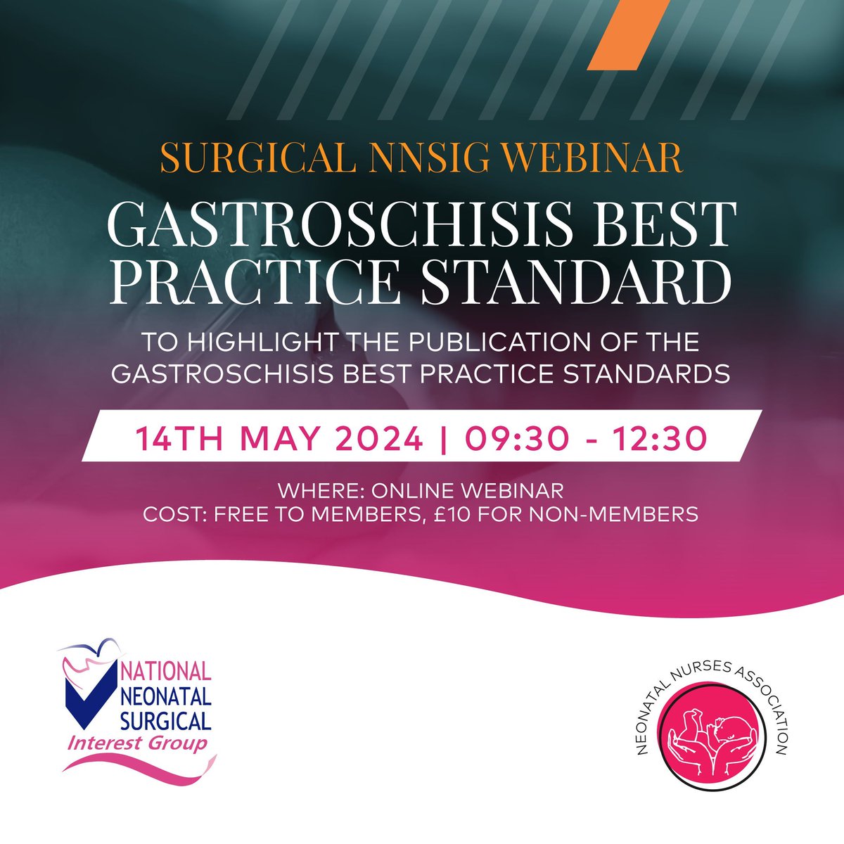 Join us between 9:30 and 12:30 on 14th May 2024 when the National Neonatal Surgical Interest Group will host a webinar to highlight the publication of their Gastroschisis best practice standards. Book here 👉 buff.ly/49nnupt #NeonatalSurgery #NeonatalNursing