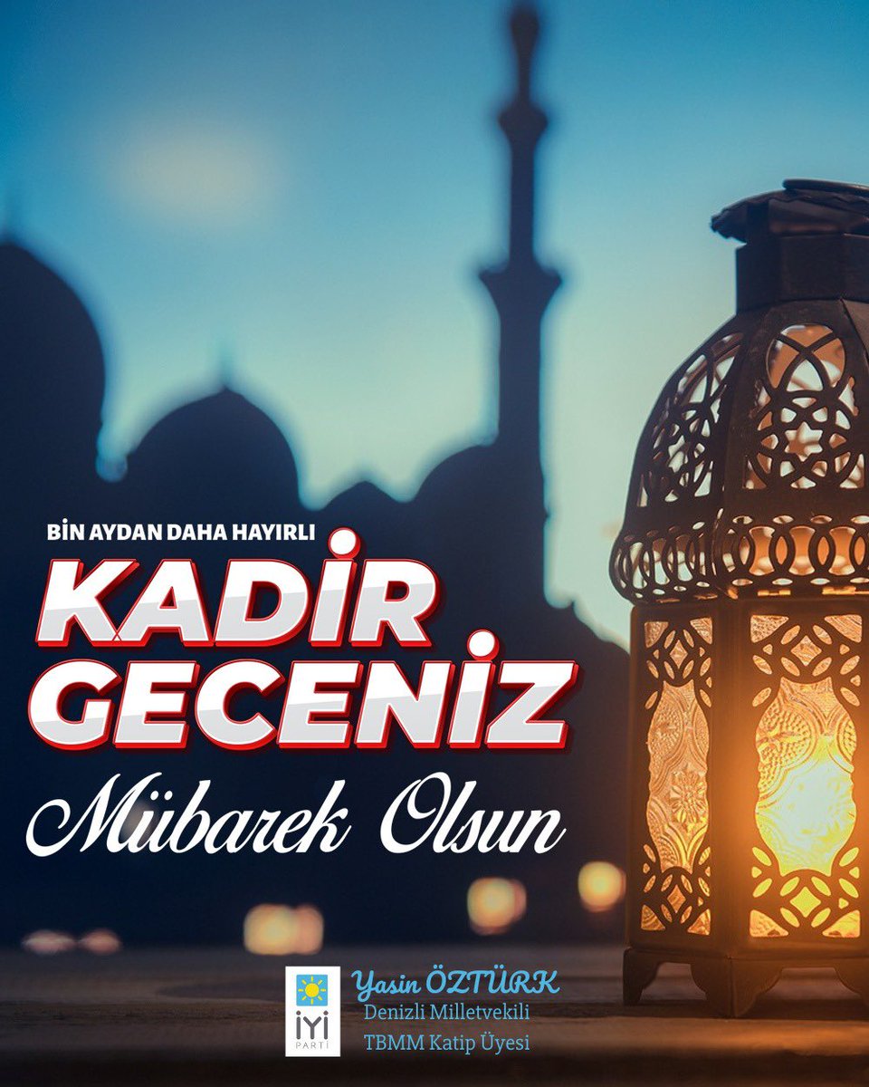 Tüm duaların kabul olduğu, Rahmetin ve mağfiretin bolca tecelli ettiği mübarek #KadirGecemiz kutlu olması temennisiyle 🤲