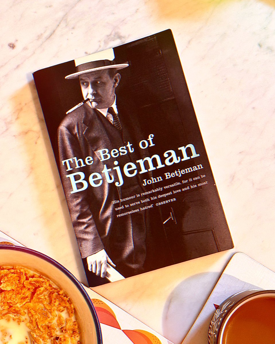 Morning poetry means a bit of Betjeman. I love this man’s droll style, & his passion for churches & Victorian architecture. Although, if you’re from Slough, avoid page 24 😂✍️ #johnbetjeman