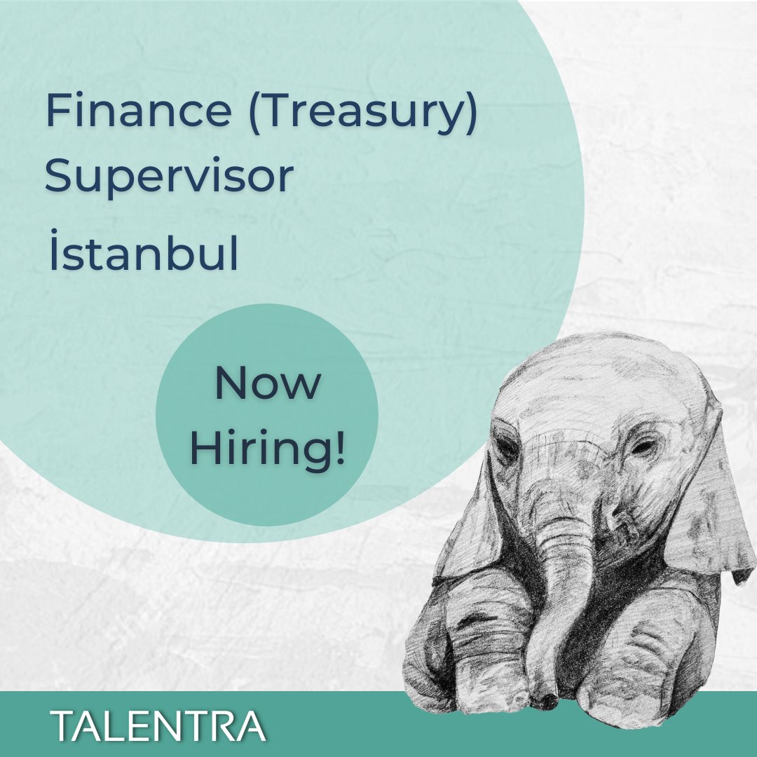 We are looking for a Finance (Treasury) Supervisor for our customer, a leading global company serving in the field of customer experience in 70 countries. Apply now: talentra.net/Jobs/Detail/fi… #recruitment #jobsearch #HIRINGNOW
