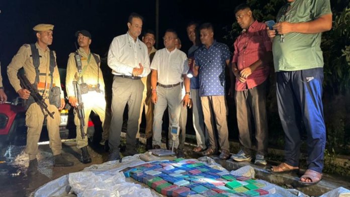 Biggest Drug Haul in #Assam Assam STF seizes record 21KGs of heroin worth Rs 210 Crores. A Brezza coming from #Mizoram intercepted in Cachar district on specific intelligence. Kudos to the Assam Police for stopping the spread of this drug menace.