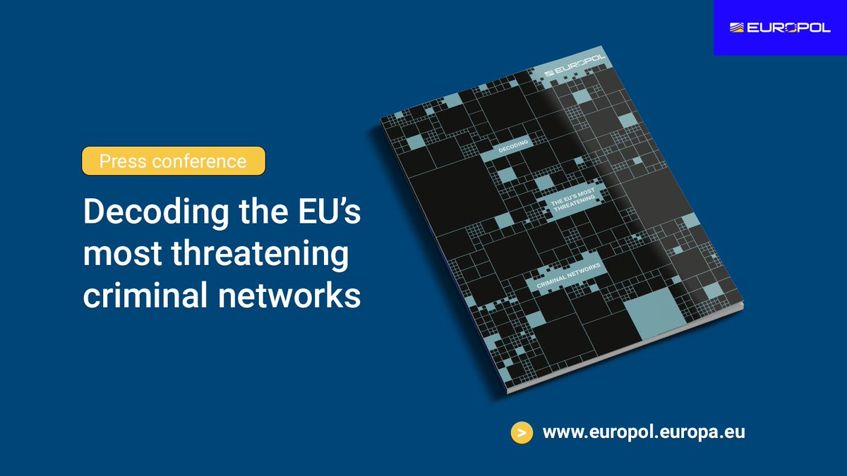 This @Europol report reflects our unwavering commitment to safeguarding the safety and security of our citizens. 🔗 Read the report: europol.europa.eu/media-press/ne… 📹 Rewatch the press conference: youtube.com/live/G6Sllbe8m…