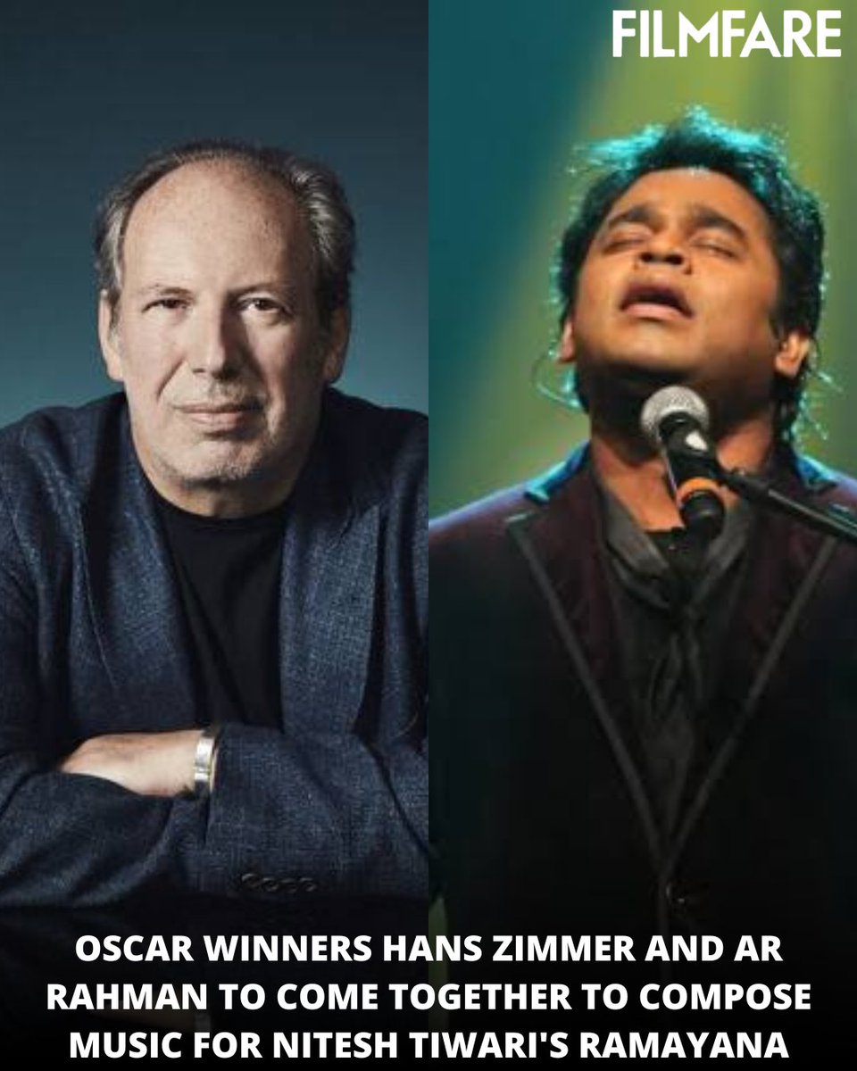 Big news! 🌟

#HansZimmer and #ARRahman are reportedly coming together to compose music for #NiteshTiwari's #Ramayana.