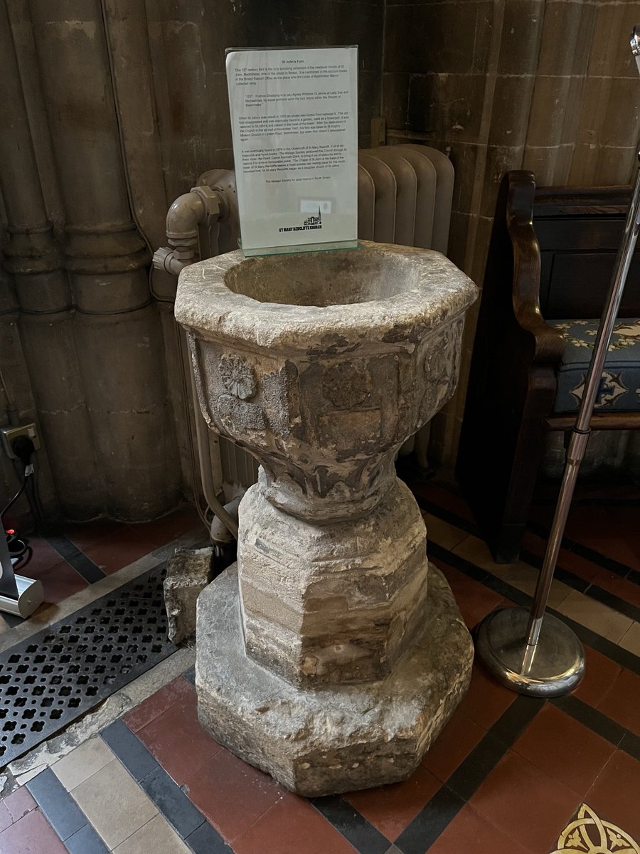 Barb_Drummond's tweet photo. #FontsOnFriday #MaryRedcliffe #Bristol 3of4 main is from former mother church of #StJohn #Bedminster https://t.co/P8kMhDKuN2