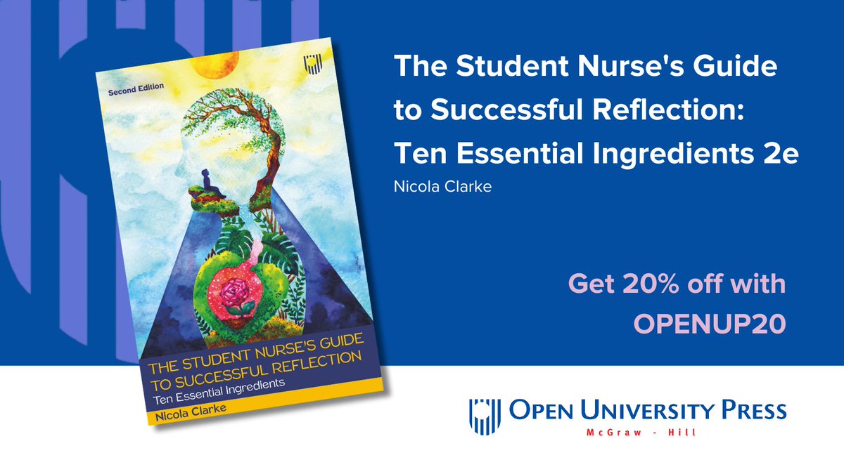 'A unique, engaging, perspective on successful reflection,' - @Shelley1022001 'An accessible and thorough account of reflection’s essential ingredients.' - Marc Roberts, @MyBCU @NikkiNeve's second edition is out now: bit.ly/3TE1CQU #StudentNurse #ReflectivePractice