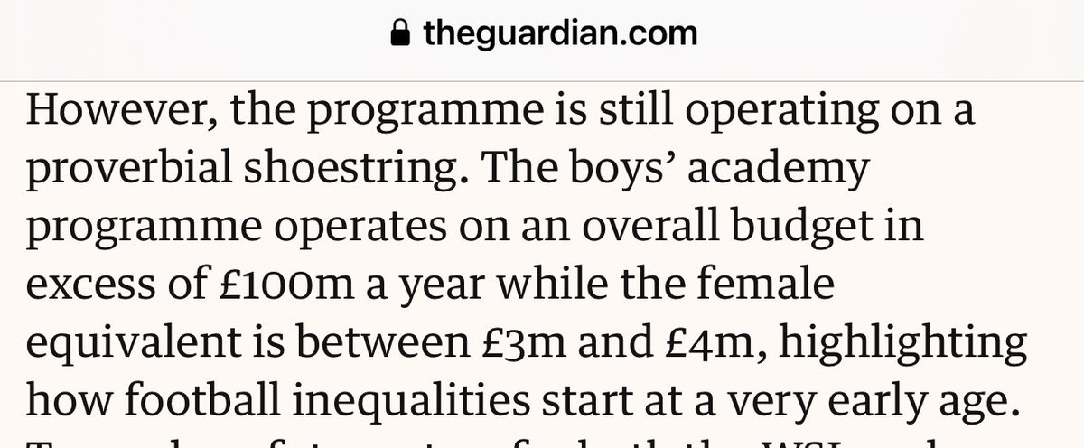 Yes, @KellySimmo1. Excellent article on the importance of investing in English female talent at youth level. It won’t be long before that investment is returned with interest, the way the game is going. But investment is required first 👇🏼