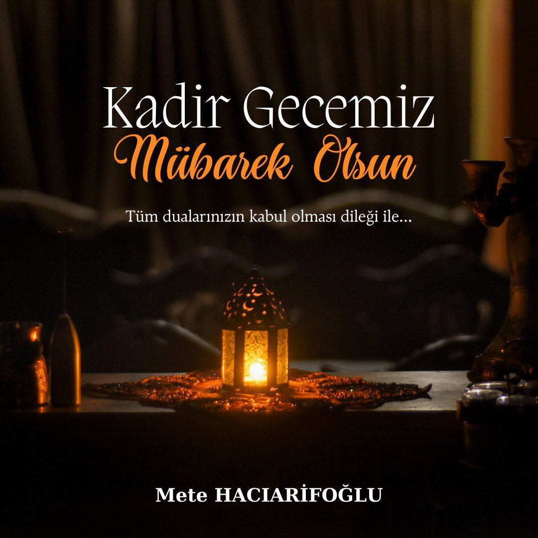 Bin aydan daha hayırlı olan Kadir Gecemiz mübarek olsun.

#KadirGecesi