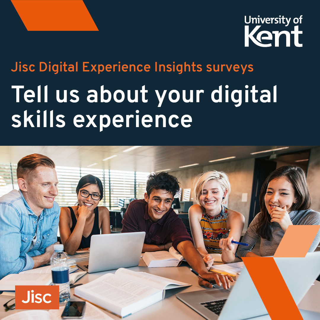 Calling all students! 📣 Your voice matters to us. Take a moment to complete our digital experience survey and help shape the future of your online learning journey. Your feedback is the key to unlocking a better, digital campus. 🚀 #StudentSurvey 

kent.ac.uk/library-it/dig…