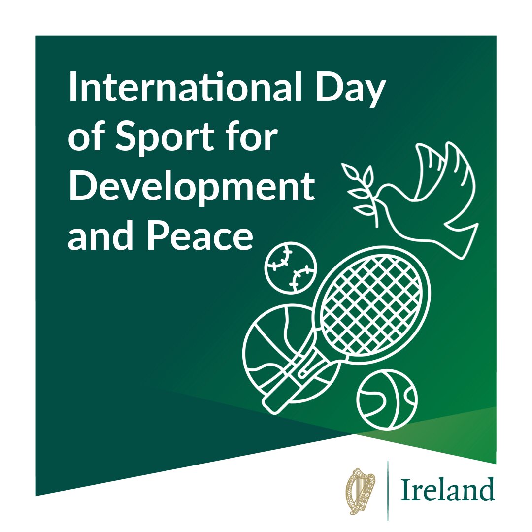 4月6日は、 #開発と平和のためのスポーツの国際デー 。この日を機に、アイルランドは、世界中の人々の生活においてスポーツと身体活動が重要な役割を果たしていることを再認識します。 スポーツは、社会の絆を深め、持続可能な開発と平和、連帯と尊厳を促進するものと言うことができます。 #IDSDP
