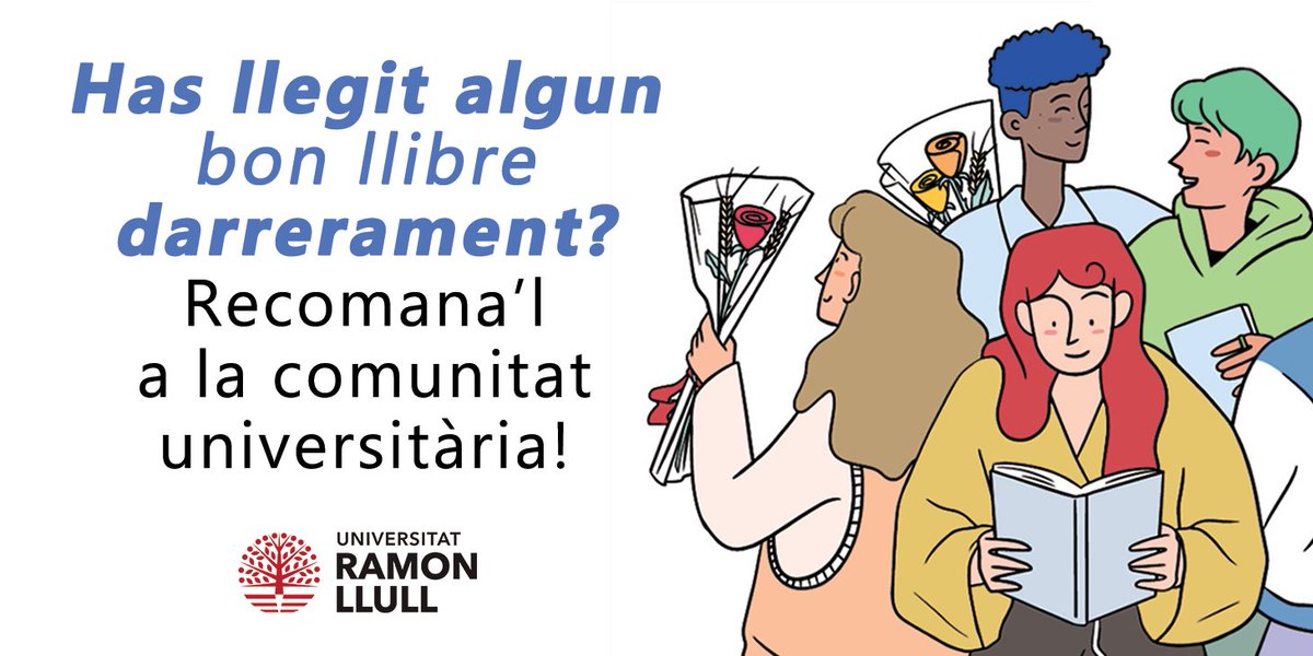 📣Estudies o treballes a la URL i últimament has llegit algun bon llibre? 📚No el guardis en secret! Fes-nos arribar la teva recomanació abans del 19 d'abril i tothom la podrà descobrir a la pàgina de #SantJordi2024🐉🌹de #BibliotequesURL! 👉bit.ly/3PS6XTz