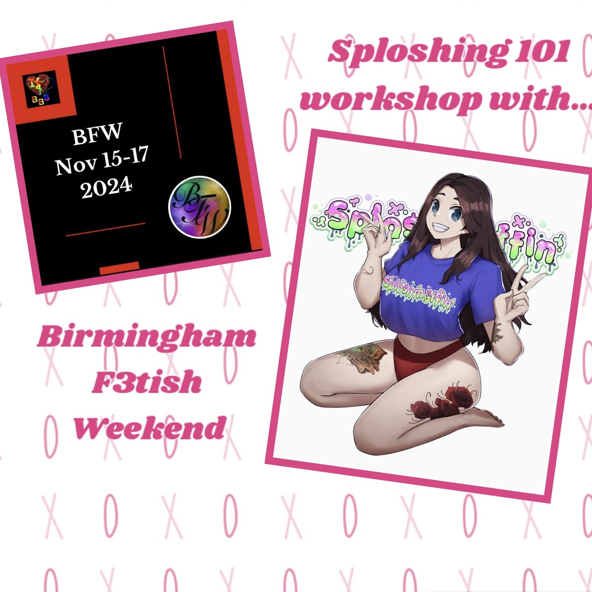 Announcement 📣 I’m hosting a Sploshing Workshop at the Birmingham F3tish Weekend! @BBBAltFetBazaar Nov 15th-17th 🎉💚✌️ Workshop 👉 Held on the Community Day Sat 16th Nov