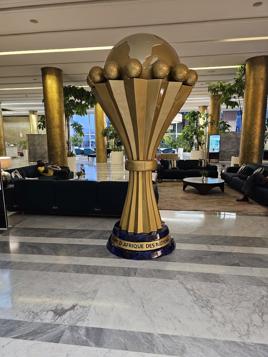 My fellow #Nigerians 🇳🇬, you'll be pleased to know that I have discovered where the Ivorians 🇨🇮 hid 'our' #AFCON cup!! It is in the lobby at @SofitelAbidjan. 😁The way Ivorians are so chuffed about winning the Cup of Nations, you'll think they won the World Cup!! #African