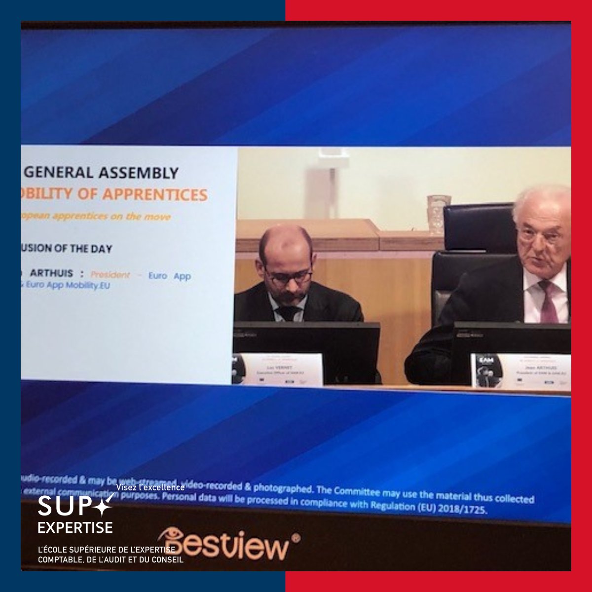 📸Retour en images de la présence de notre responsable de la #MobiliteInternationale et référente mobilité longue pour le #projetMona, Alexandra FOUGERE à la seconde assemblée générale de la mobilité des #apprentis au parlement européen à #Bruxelles.