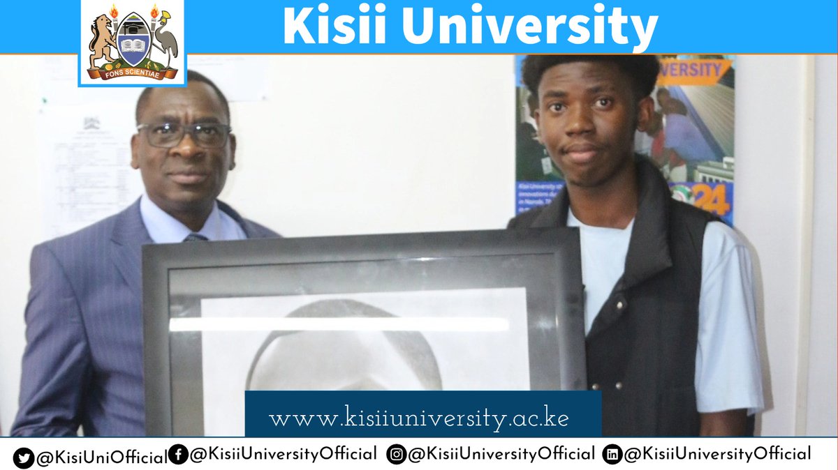 Migel Mwangi is not just a 3rd year Actuarial Science student in Kisii University but a talented artist as well. Kisii University encourages not only stellar academic performance but wholesome student growth and the Vice Chancellor leads in achieving this mission.#KisiiUniversity