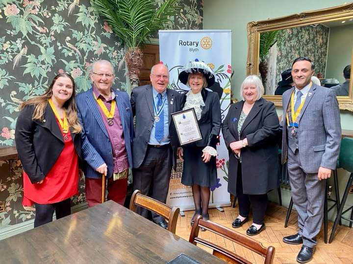 Today an award was made to @blyth_valley Secretary Peter Malone by The High Sheriff of Northumberland in recognition of the valuable services to the community and the appreciation of the residents for his contribution in enhancing life in the community. #peopleofaction #proud