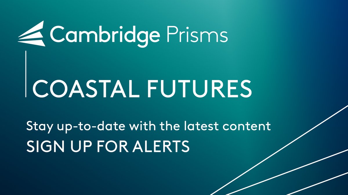 Keep up to date with the latest research on all aspects of coastal systems, their complexity and how they change over time. Sign up for alerts for #CPCoastalFutures at bit.ly/400tq4R #coastal #pollution #renewableenergy #climatechange #coastalengineering