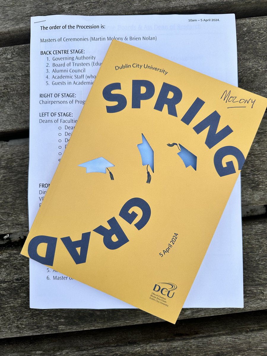 Showtime!
Everything is in place for today’s graduation ceremonies at ⁦<a href="/DCU/">Dublin City University</a>⁩ 
We’re very proud of all of our graduates who become ⁦<a href="/DCUAlumni/">DCU Alumni</a>⁩ today and hope that they have a really great day!