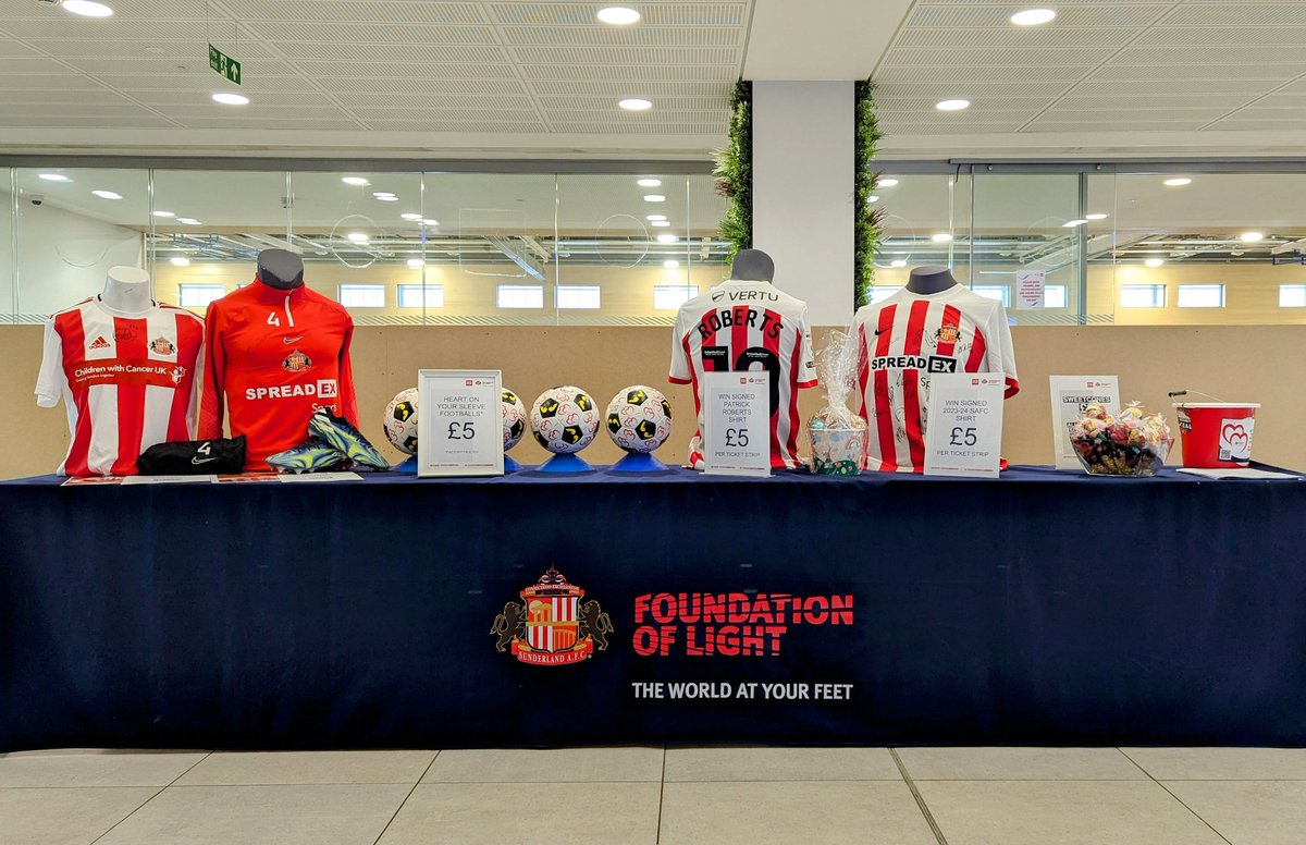 𝗪𝗶𝗻 𝗯𝗶𝗴 𝗮𝘁 𝗙𝗮𝗺𝗶𝗹𝘆 𝗙𝘂𝗻 𝗗𝗮𝘆! 🤩 If you're headed to our Easter Family Fun Day today make sure to visit our stall to enter our signed #SAFC raffle👌 🪄 Signed Patrick Roberts Shirt ✍️ Squad signed #SAFC shirt 🍬 Sweet Cones ⚽ Heart on your Sleeve footballs 📲…