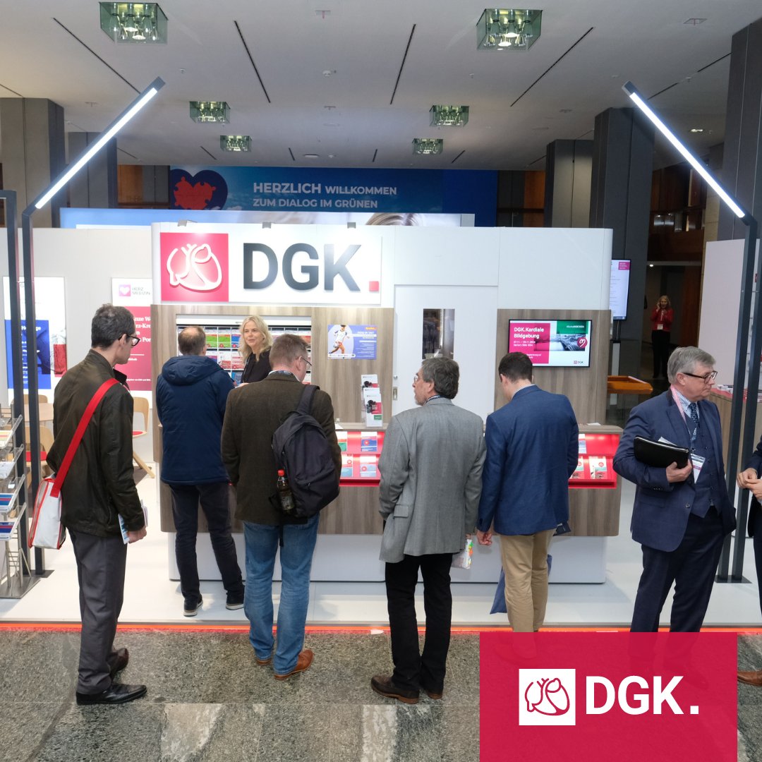 Am Stand der #DGK ist jeden Tag lebhaftes Treiben zu beobachten. #DGKJahrestagung #DGK2024JT #Kardiologie #Herzgesundheit