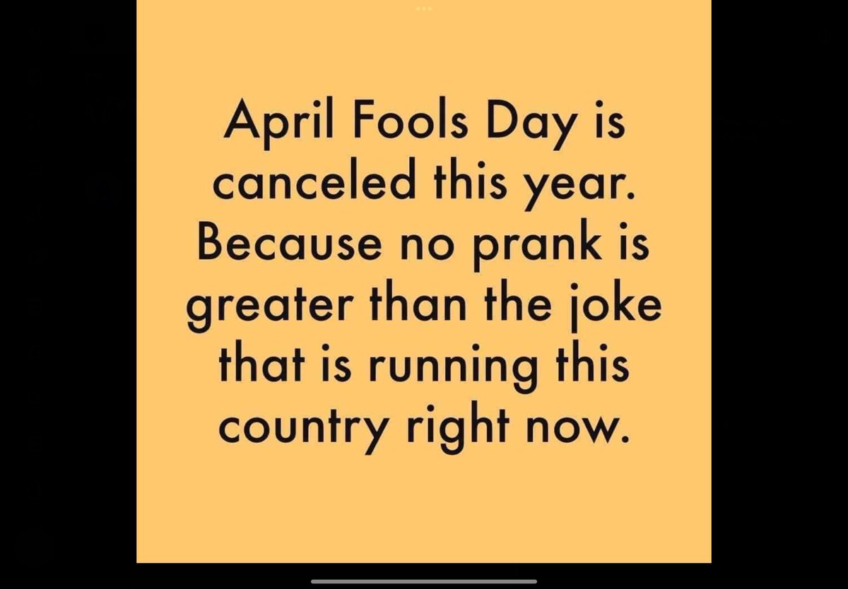 April Fools Day has passed but this statement is so true every day of the year.