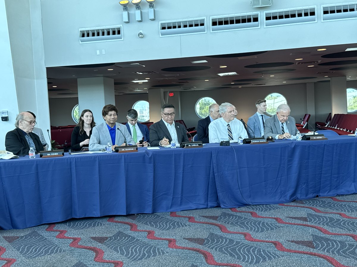 Proud to be joining today’s Port Safety, Security, Infrastructure Investment hearing by the joint Maritime Transportation Subcommittee, Committee on Transportation & Infrastructure + Transportation & Maritime Security Subcommittee of the Committee on Homeland Security @PortMiami.
