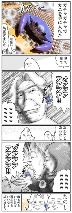 ガチャガチャで手に入れた蟹 