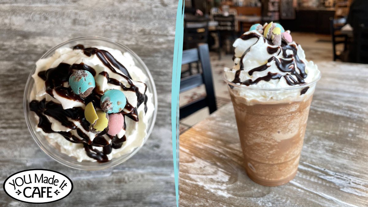 New feature drinks for Spring are here 🌷 Satisfy that sweet tooth craving with a Mini Egg Frappe - rich espresso blended w/ mini eggs & sweet cream, topped w/ whipped cream & crushed mini eggs. We're open until 3pm here in #DowntownLondon 📍 Our menu: bit.ly/3OXU0rS