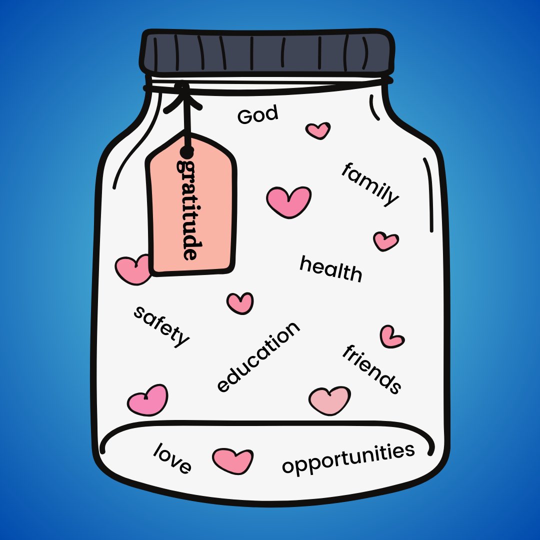 STEAMwithYsa's tweet image. โญ๏ธ Exploring #Gratitude โญ๏ธ
What are you grateful for? ๐ค
We reflected on what we are #grateful for and took a moment to appreciate those who make our lives brighter. This jar represents our collective gratitude ๐ค
Gratitude โฌ๏ธ
๐ซถ๐ฟ Physical Health
๐ซถ๐ป Empathy
๐ซถ๐ฝ Self Esteem