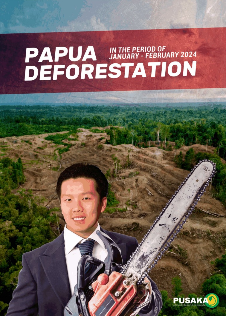 🔴DEFORESTATION IN PAPUA During the period January – February 2024, @BentalaRakyat detected deforestation in Papua of ​​765.71 hectares, in five locations of both industrial oil palm and tree plantation companies. ➡️Access the full document here: tinyurl.com/3dt8ba22