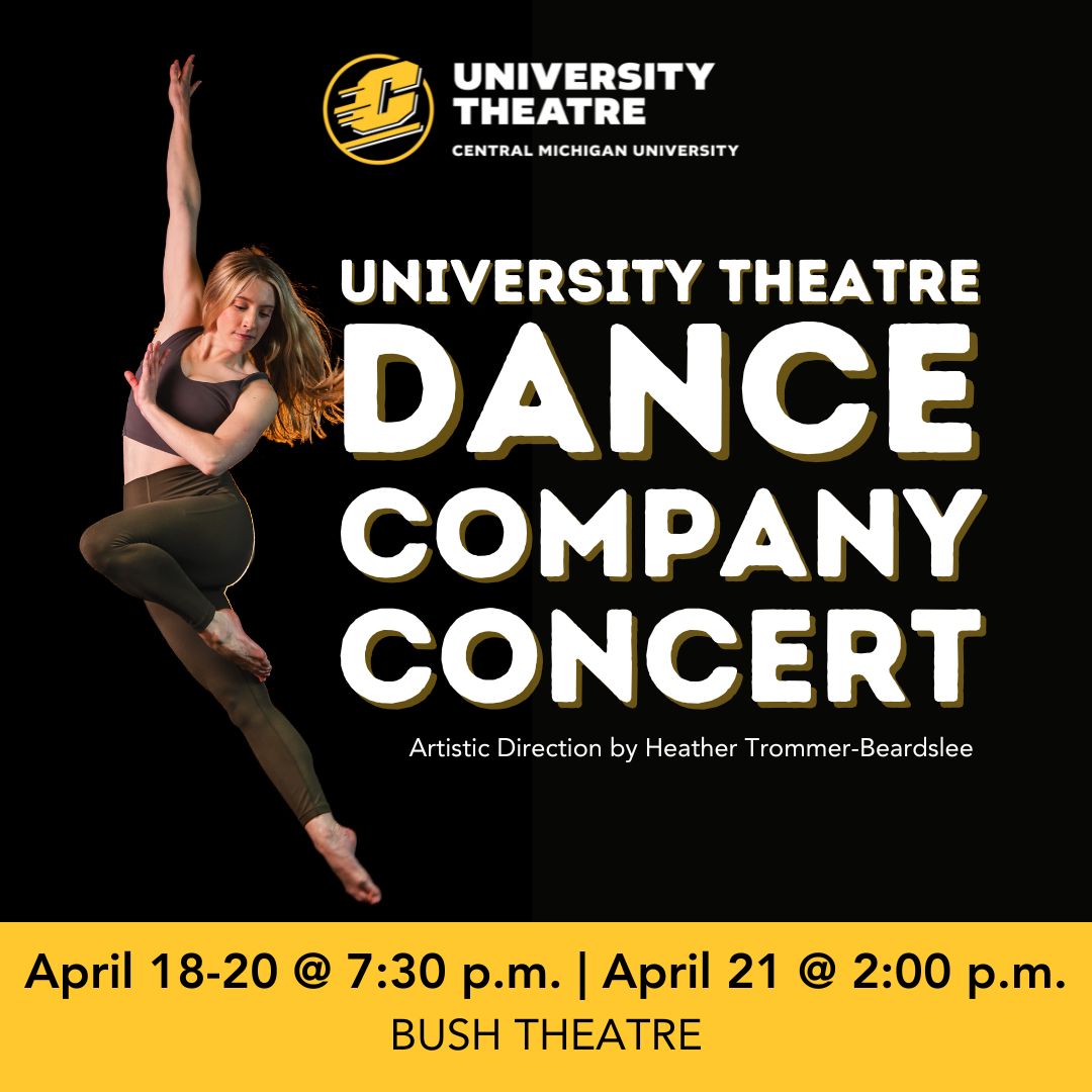 The University Theatre Dance Company Concert is back, featuring choreography from our faculty and students. 

Performances run April 18-20 @ 7:30 p.m. and April 21 @ 2:00 p.m. in Bush Theatre. Get your tickets today!
*SPONSORED

For tickets:
l8r.it/gy4W