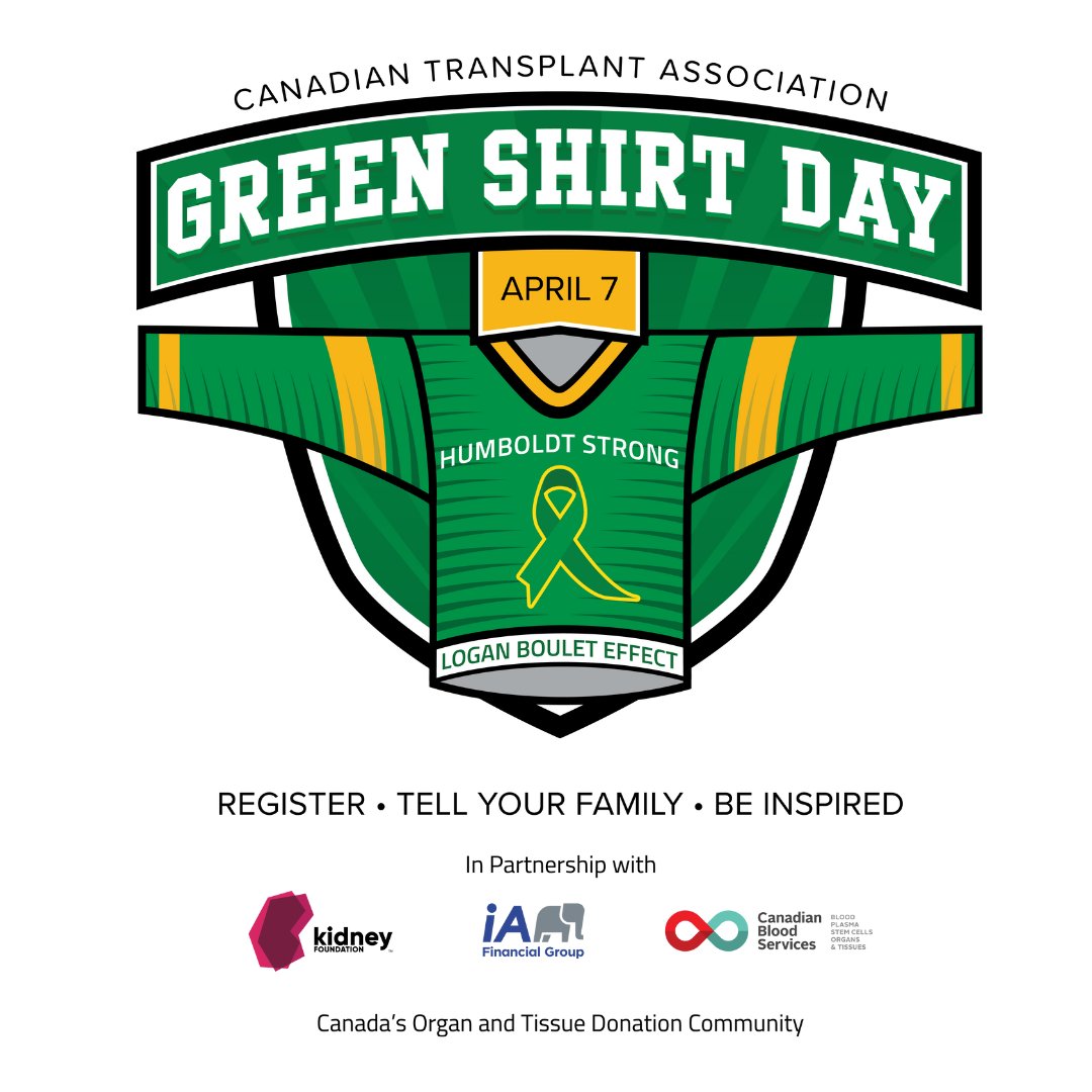 This Sunday, April 7 is #GreenShirtDay! 
endpkd.ca/green_shirt_day
@greenshirtday #GreenShirtDay #LoganBouletEffect #TogetherStrong