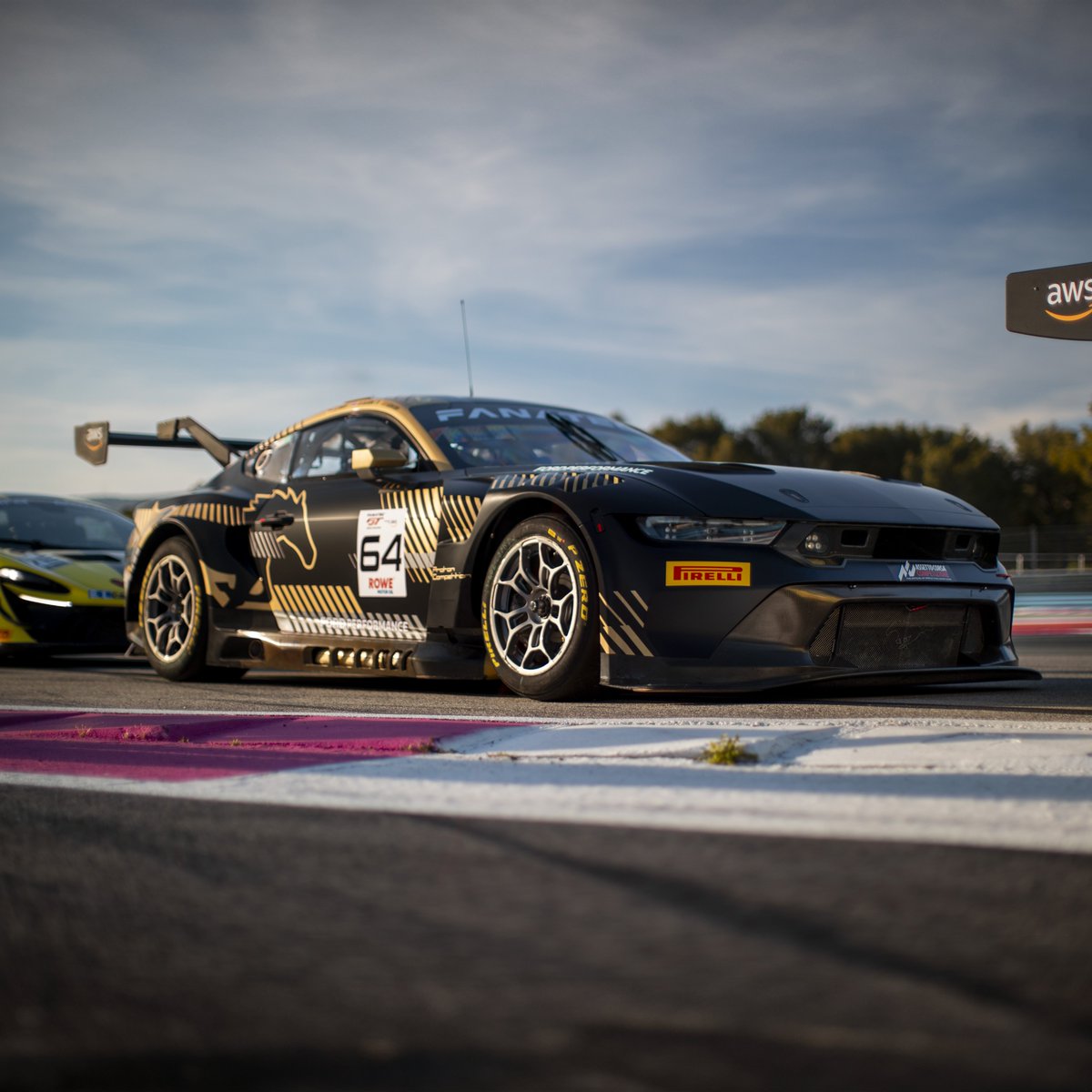 #GTWorldChEU | Mustang GT3 takes to the track at Circuit Paul Ricard for the @GTWorldChEu season opener! @MiesChris, @Olsen_Dennis and Frédéric Vervisch harness the power of @FordMustang for @ProtonRacing. LIVE ➡️ gt-world-challenge-europe.com/watch-live