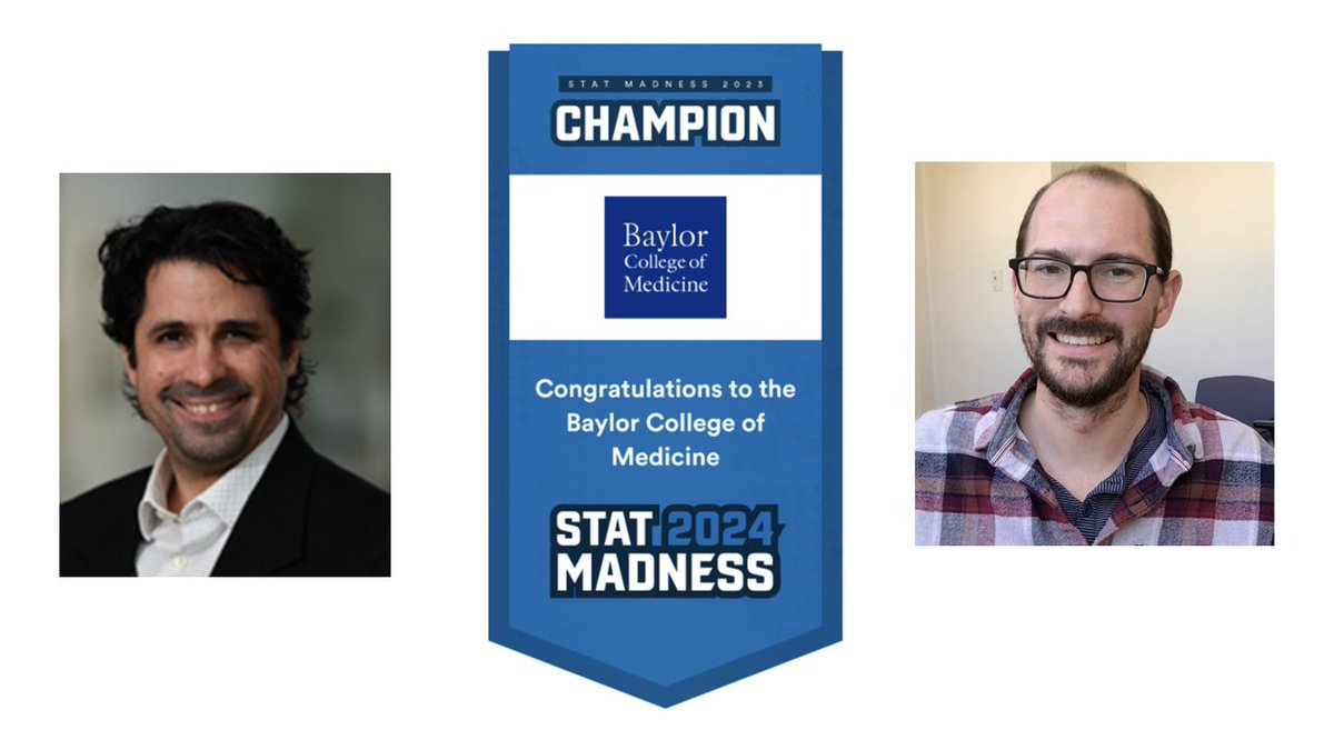 Congratulations to the Baylor College of Medicine team, champions in the 2024 #STATMadness science competition! Thank you for voting for @bcmhouston! @TEPHI_Texas @UTHealthHouston @BCMTailorLabs @MikeTisza @MotherOfPhage @statnews @TXMedCenter @BCMGradSchool @HOUmanitarian