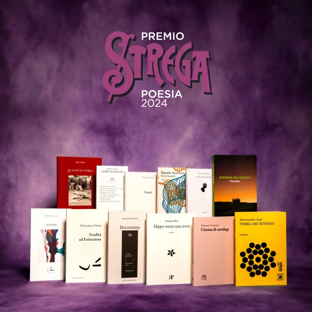 Questa la dozzina selezionata alla seconda edizione del #PremioStregaPoesia

Per maggiori informazioni visita il sito: 
premiostrega.it/PO/