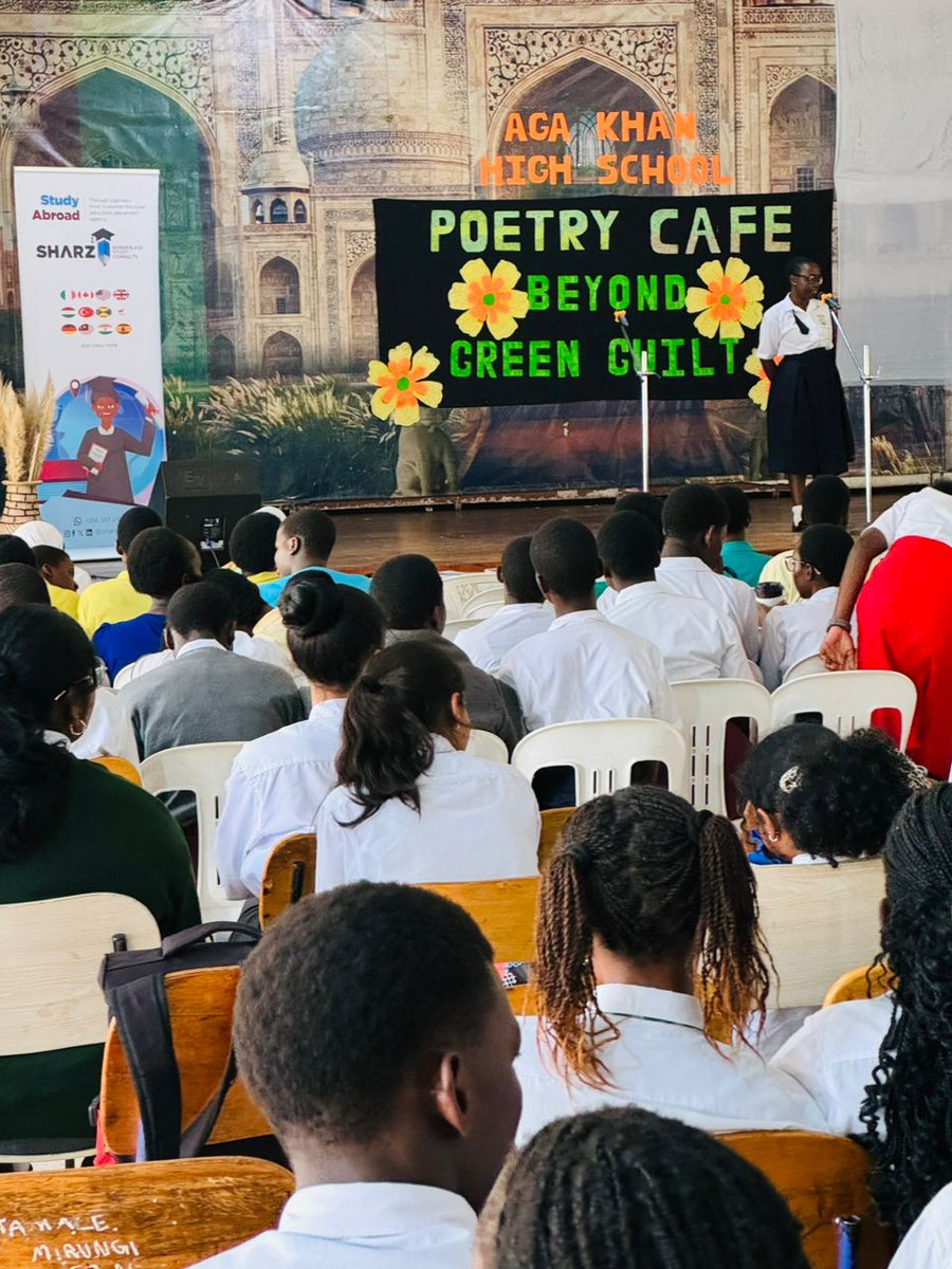 🌟Inspiring young minds one verse at a time! We are thrilled to be a part of the Aga Khan High School Poetry Cafe, 2024 this afternoon. Let's make a difference together! #StudyAbroadWithSharz