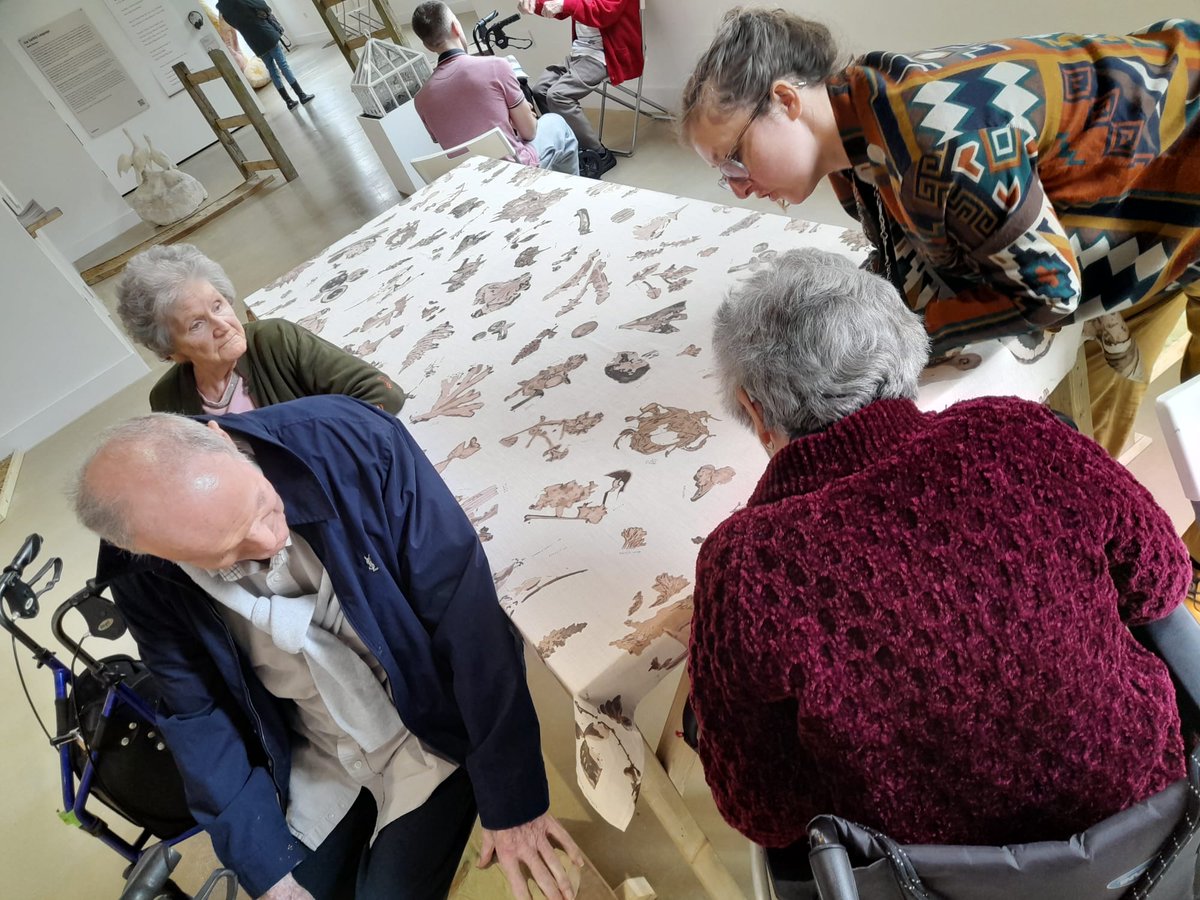 Lovely to see the gang from the LV Care Group, Cheval Roc at the The Land and Us exhibition yesterday 😍Enjoy artworks exploring Jersey’s past, present & future habitation of the local land, through textiles, poetry, sculpture, installation and photography arthousejersey.je/our-work/the-l…