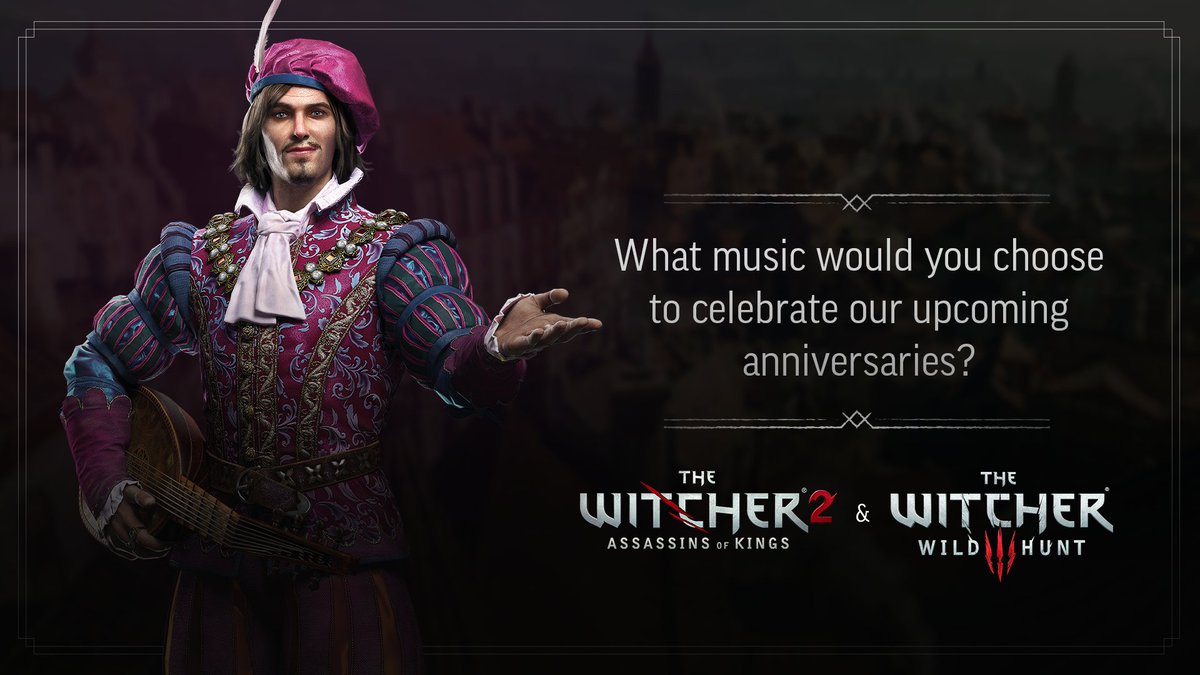 🎉 Calling all Witchers! May is the anniversary month for beloved The Witcher 2 & The Witcher 3. 🎉 We’re putting the power in your hands to choose the soundtrack for our next It’s All About You video, which will be The Witcher theme! Cast your vote: cdpred.ly/AAY We