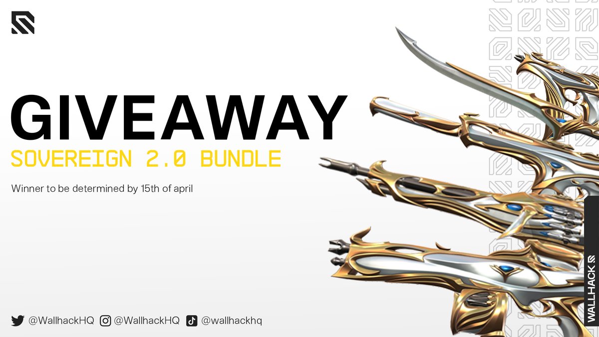 VALORANT Leaks & News (@valorantleaksen) on Twitter photo 🎁 VALORANT GIVEAWAY - SOVEREIGN 2.0 BUNDLE 🎁
1x Bundle - 1x Winner
How to enter:
- Follow @WALLHACKHQ + <a href="/VALORANTLeaksEN/">VALORANT Leaks & News</a>
- Like and RT the post
- Tag one friend
Ends on 15th April. 🎁 VALORANT GIVEAWAY - SOVEREIGN 2.0 BUNDLE 🎁
1x Bundle - 1x Winner
How to enter:
- Follow @WALLHACKHQ + <a href="/VALORANTLeaksEN/">VALORANT Leaks & News</a>
- Like and RT the post
- Tag one friend
Ends on 15th April.