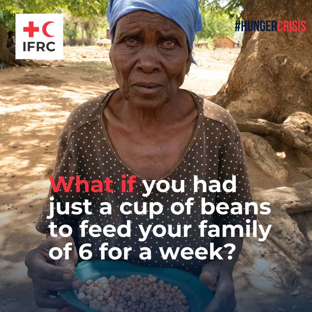 What if all you had to feed your family of 6 for a week was a cup of beans? How would you stretch it? Millions in Africa are affected by a hunger crisis. @IFRC launched an appeal to respond in 18 countries. Support the appeal now bit.ly/3P1JdN4.