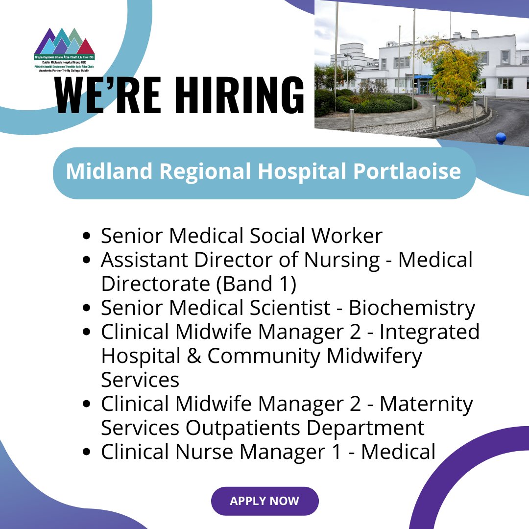 Excellent opportunities to join our dynamic teams here in @mrhp @Dolores48494943