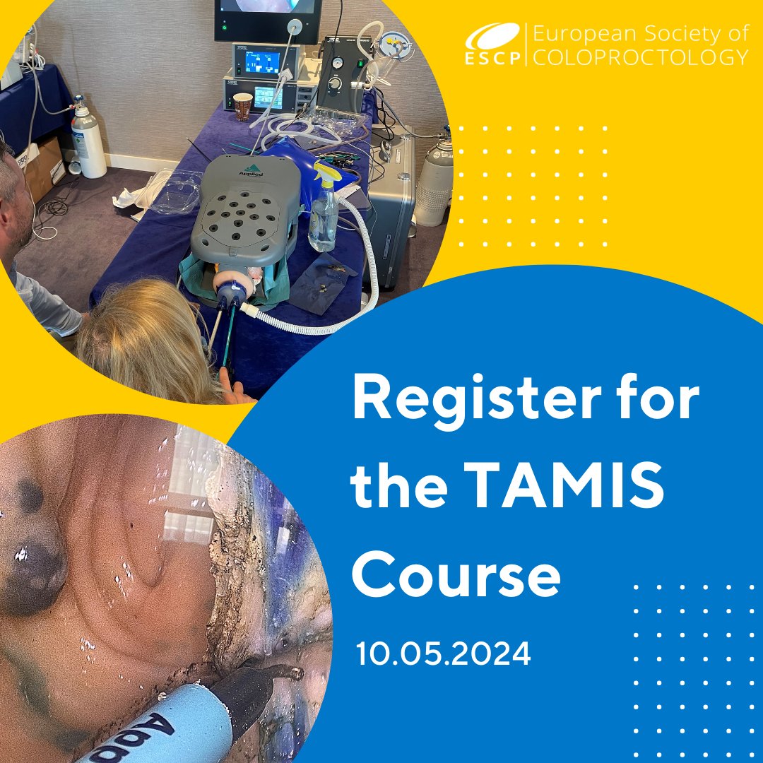 Register now for the ESCP TAMIS course! The next course will be held online and at five different sites in Europe on Friday 10 May. Space is limited! Register here: i.mtr.cool/gpmjmhesra Find out more: i.mtr.cool/ulntiojofa #ColorectalSurgery #ColorectalSurgeon