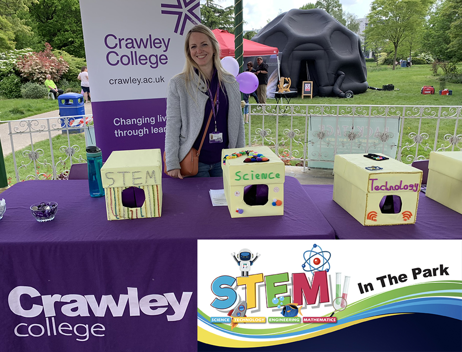 Make sure to visit @CrawleyCollege opposite the park for more STEM challenges during #STEMInThePark2024  Memorial Gds, #Crawley, Sat 18 May 11- 4pm. thestemhub.org.uk/stem-in-the-pa… #STEMforkids #TEACHers #parents #careers #STEMeducation #teacher  @Gatwick_Airport @crawleybc