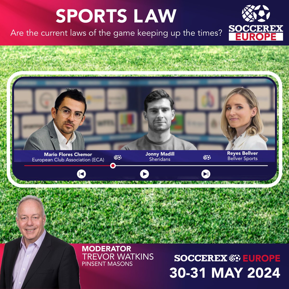 We are excited to announce some names that'll be taking the stage at #soccerexeurope, this May at the Johan Cruijff ArenA ⚽ 🇳🇱 Make sure to get your tickets to join football enthusiasts at the leading global football business event in Amsterdam: soccerex.com/europe-2024/#b…