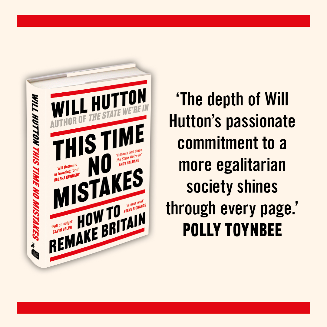 In #ThisTimeNoMistakes leading journalist @williamnhutton analyses how the left and right have gone wrong over the course of the last century - and how we can remake a better Britain 📚 Coming this April: amzn.to/3vj9OxK