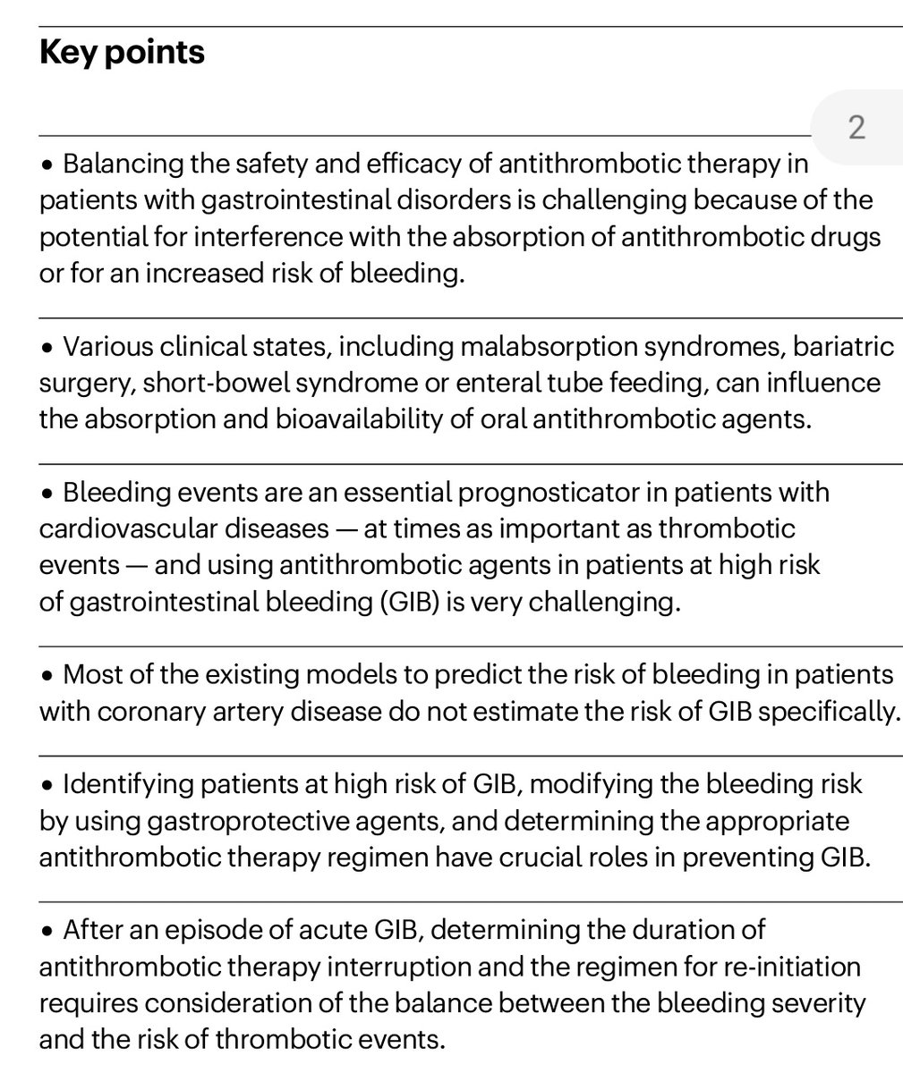 rksanti's tweet photo. 💯Excelente revisión de Nature-2024🚨💊
✅Optimización del tratamiento antitrombótico en pacientes con enfermedades cardiovasculares y gastrointestinales coexistentes🚨

✳️DOI: 10.1038/s41569-024-01003-3
✳️https://t.co/0TBrAyG0Dz https://t.co/TA8efioJML