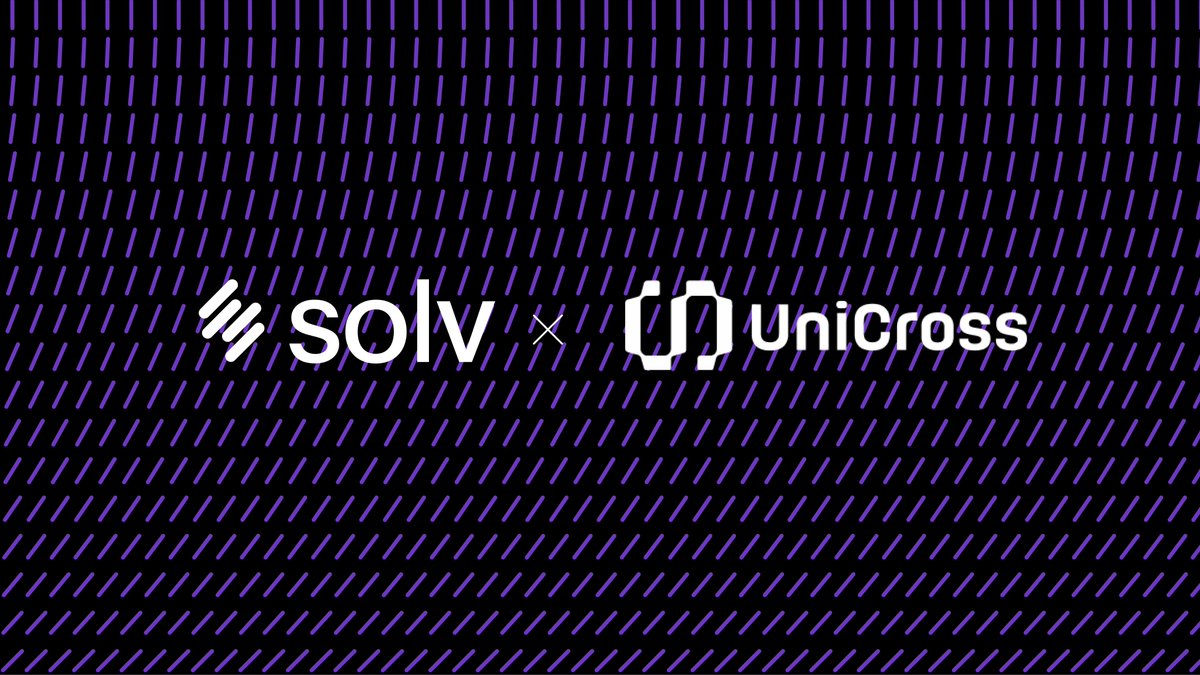 Solv x @UniCrossGlobal UniCross, a platform designed for the minting, trading, and launching L1 assets on Bitcoin's Layer 2, is partnering with SolvBTC, the world’s first-ever yield-bearing Bitcoin. Users will be able to utilize SolvBTC to mint BTC assets directly on Merlin…